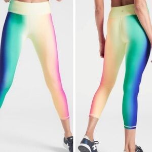 Athleta Love Proudly Rainbow Ombre Leggings
